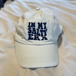 Cream & Navy Embroidered Hat, Taylor Swift Eras, one size